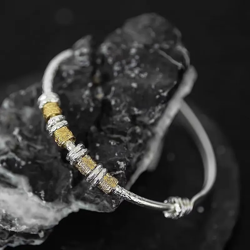 Hui Xuan Charm 999 Fine Silver Bangles Women's-1