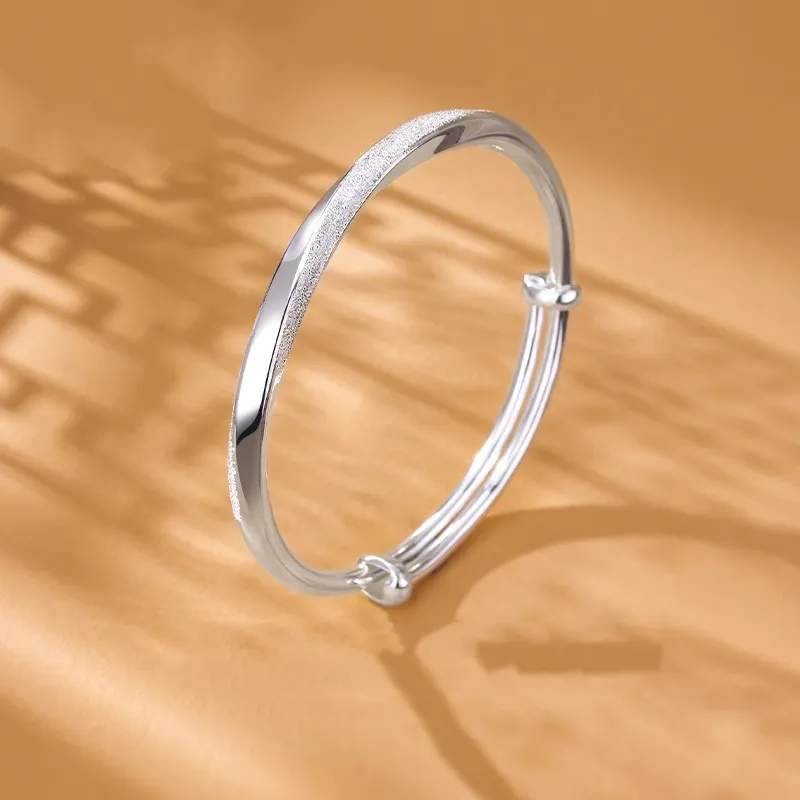 Hui Xuan Charm 999 Fine Silver Bangles Women's-4
