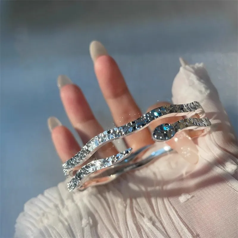 Hui Xuan Charm 999 Fine Silver Bangles Women's-1
