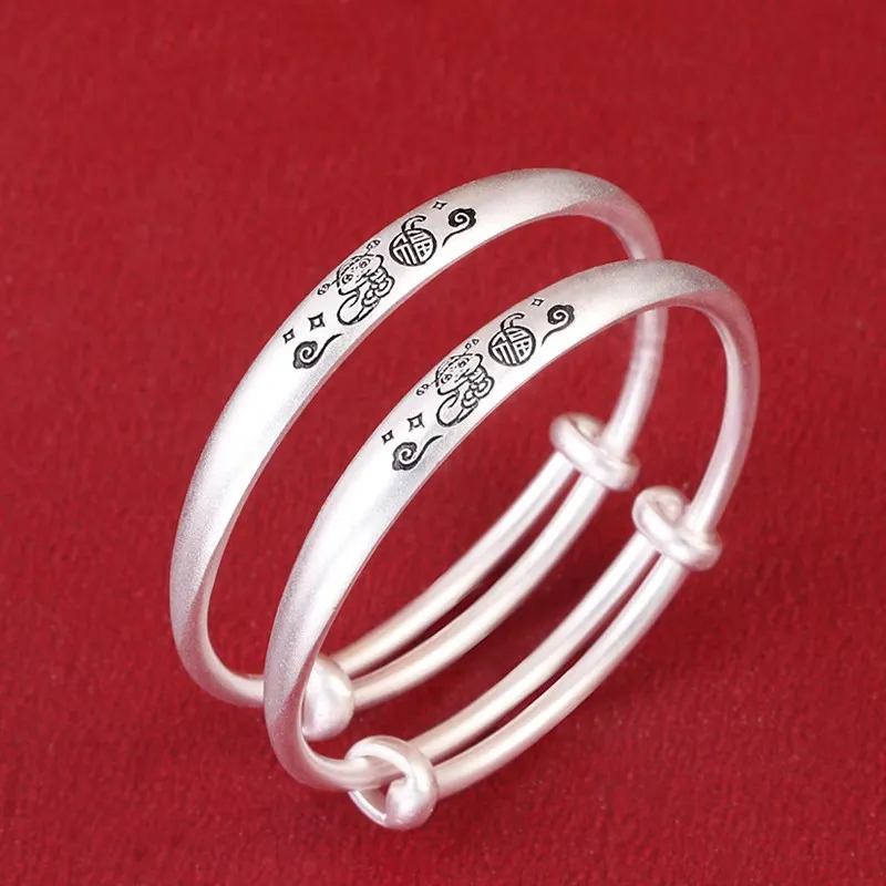 Hui Xuan Charm 999 Fine Silver Bangles Kids'-5