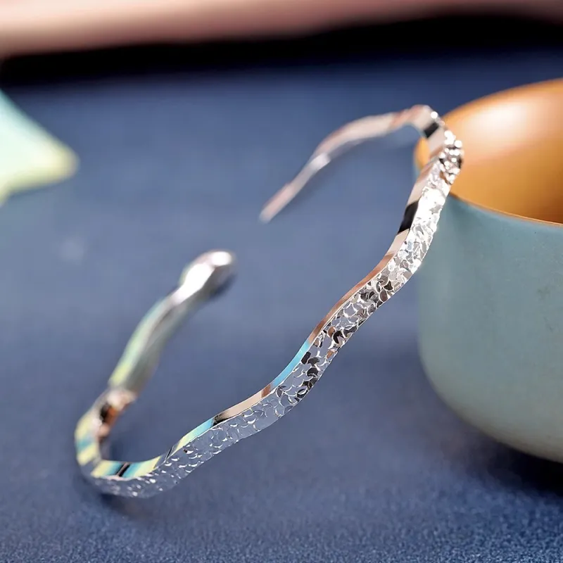 Hui Xuan Charm 999 Fine Silver Sterling Silver Bracelets Women's-4