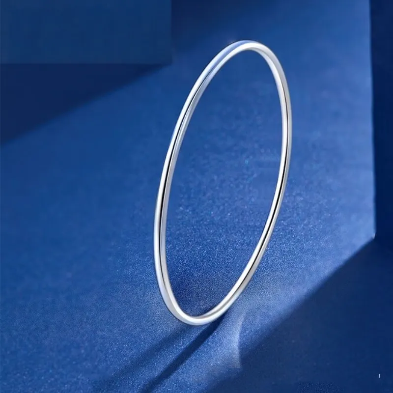 Hui Xuan Charm 999 Fine Silver Bangles Women's-4