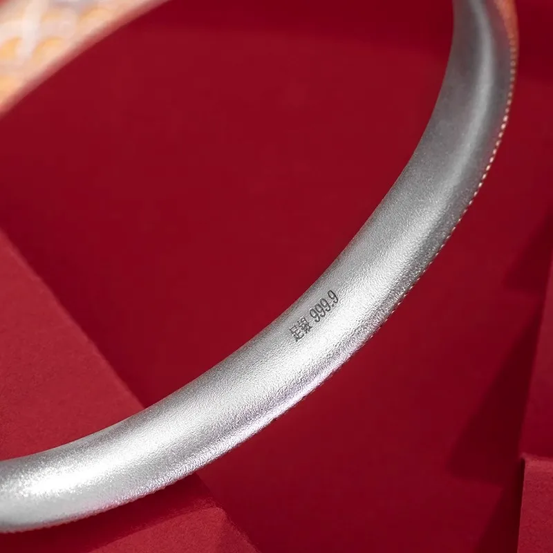 Hui Xuan Charm 999 Fine Silver Bangles Women's-5