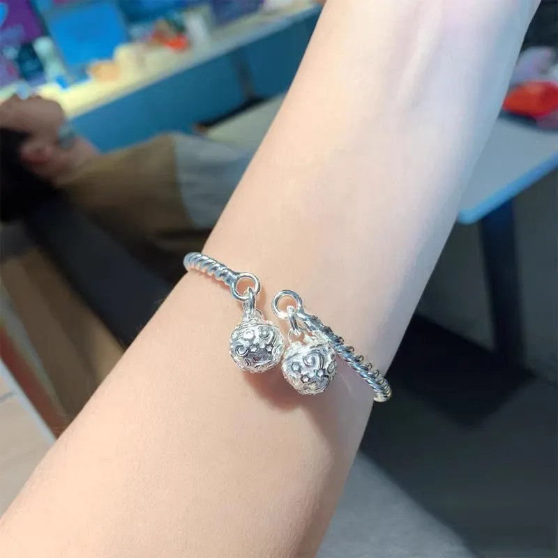 Hui Xuan Charm Sterling Silver Bangles Women's-2