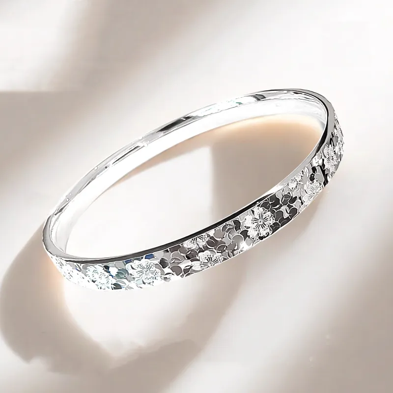 Hui Xuan Charm 999 Fine Silver Bangles Women's-2