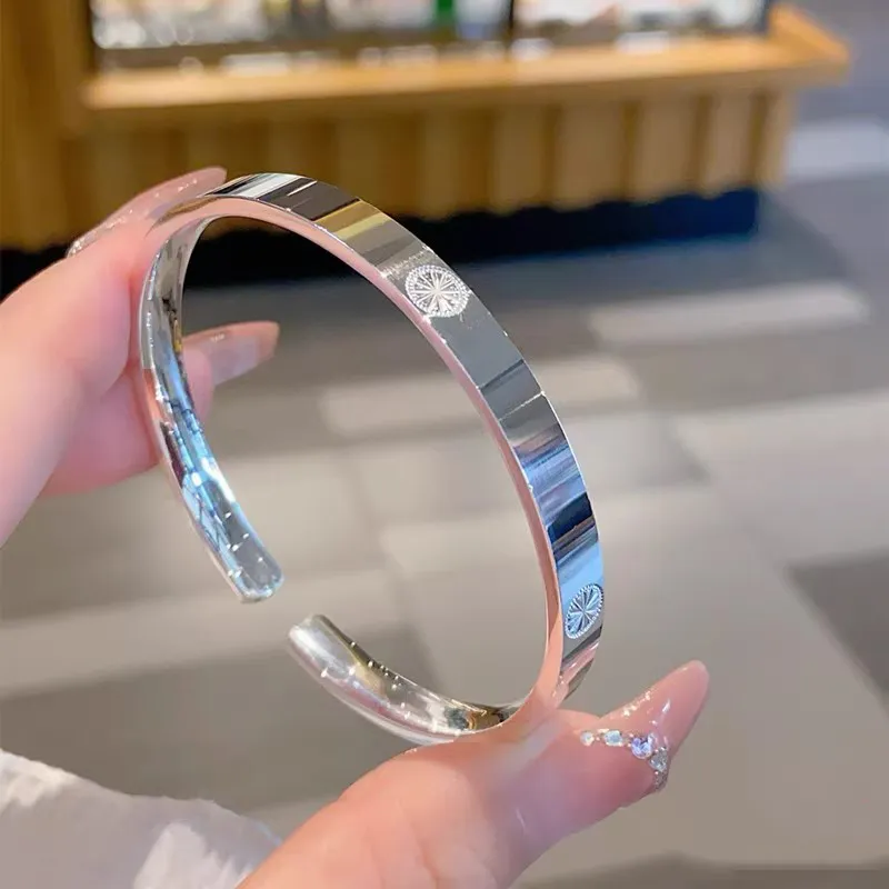 Hui Xuan Charm 999 Fine Silver Bangles Women's-2