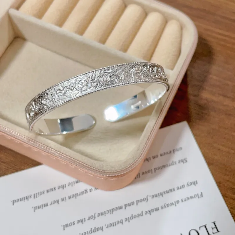 Hui Xuan Charm S 999 Fine Silver Sterling Silver Bracelets Women's-2