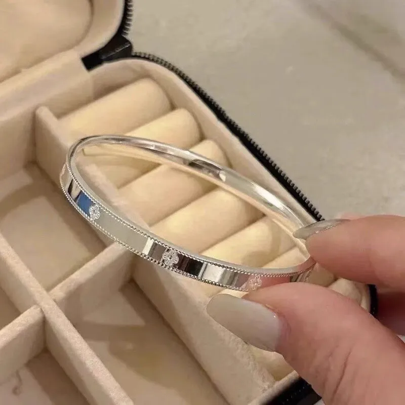 Hui Xuan Charm 999 Fine Silver Bangles Women's-2