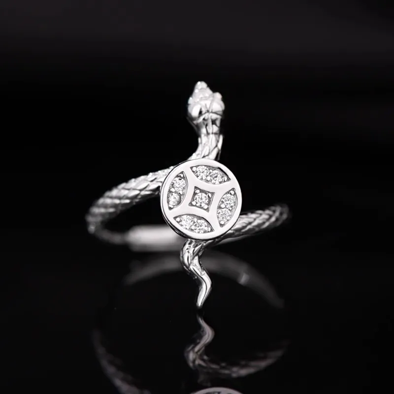 Hui Xuan Charm 990 Foot Silver Rings Women's-1