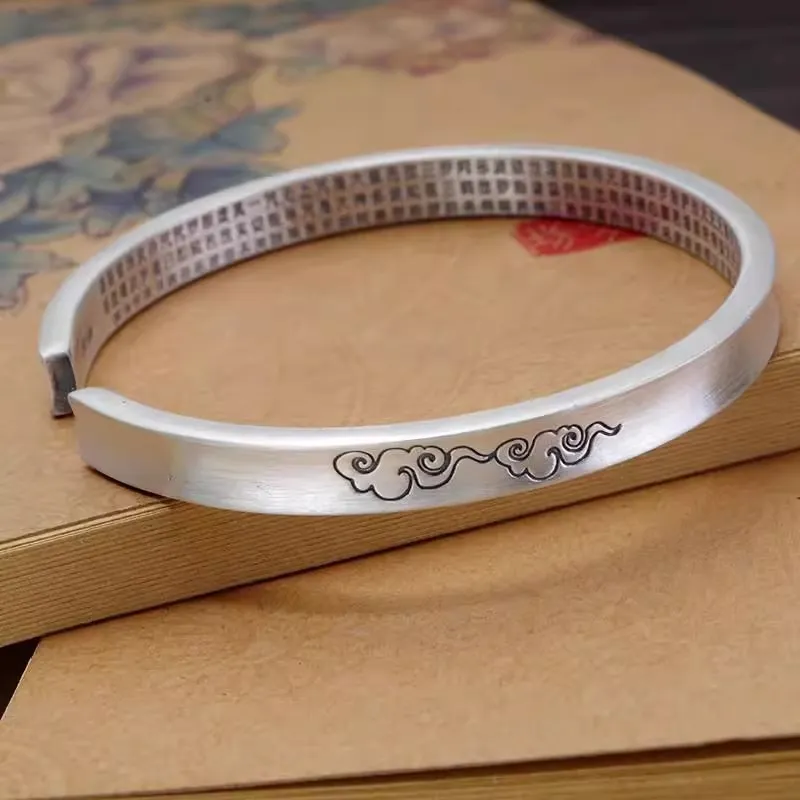 Hui Xuan Charm 999 Fine Silver Bangles Unisex-1
