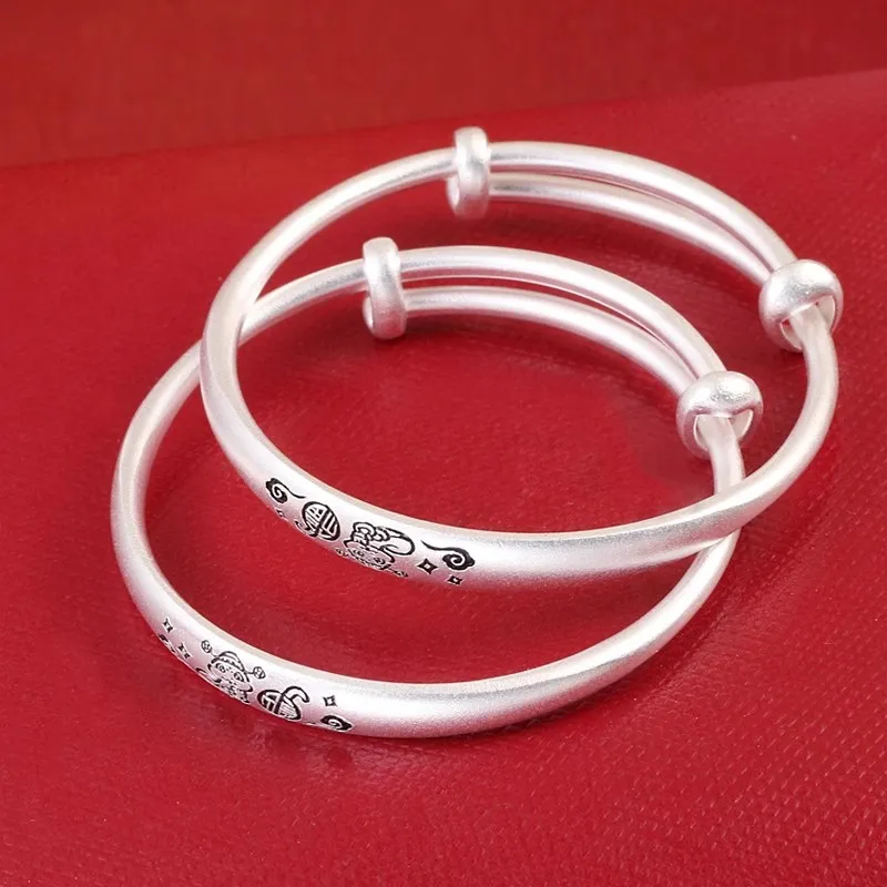 Hui Xuan Charm 999 Fine Silver Bangles Kids'-4