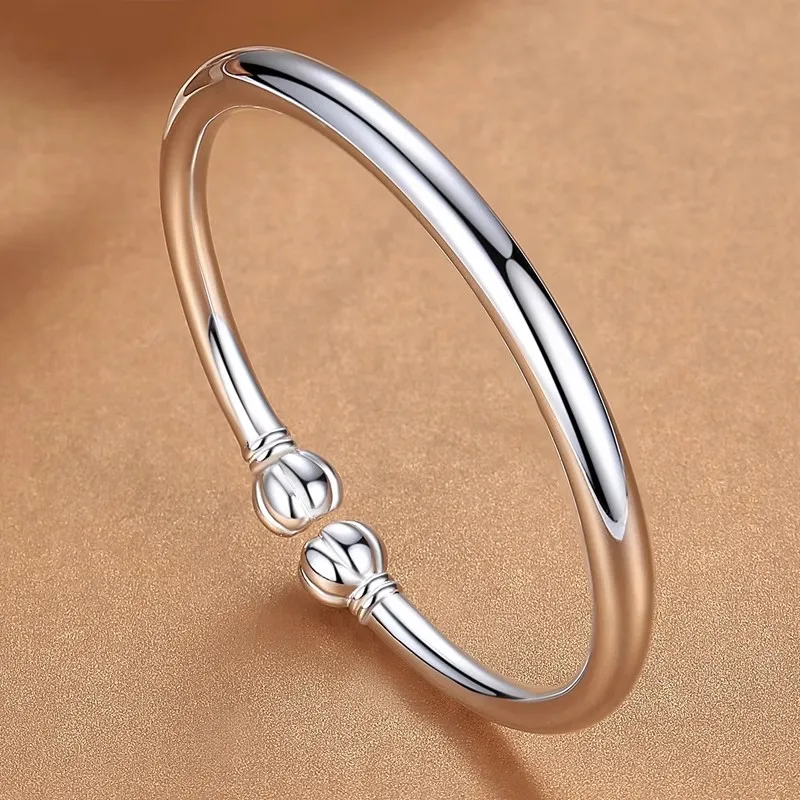 Hui Xuan Charm 999 Fine Silver Bangles Women's-1