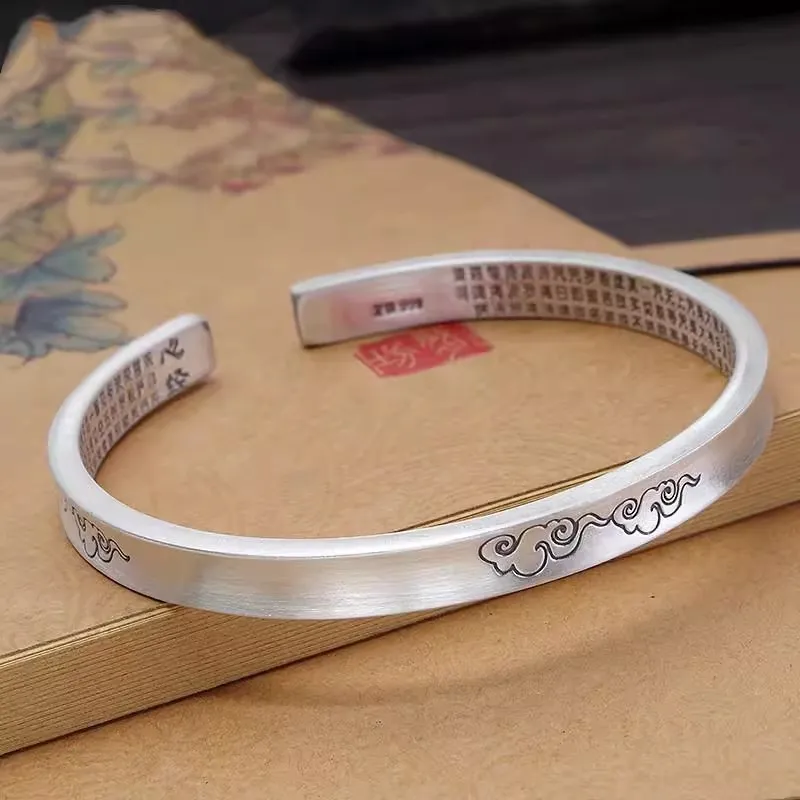 Hui Xuan Charm 999 Fine Silver Bangles Unisex-3