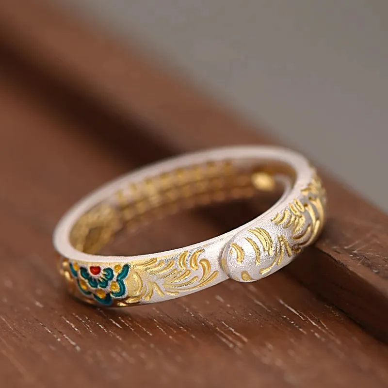 Hui Xuan Charm 999 Fine Silver Rings Women's-5
