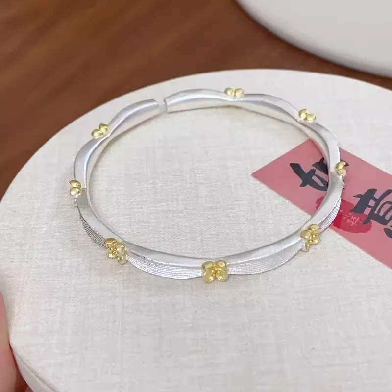 Hui Xuan Charm 999 Fine Silver Bangles Women's-2