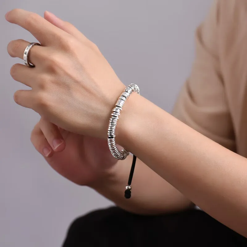 Hui Xuan Charm 999 Fine Silver Pure Silver Bracelets Unisex-2