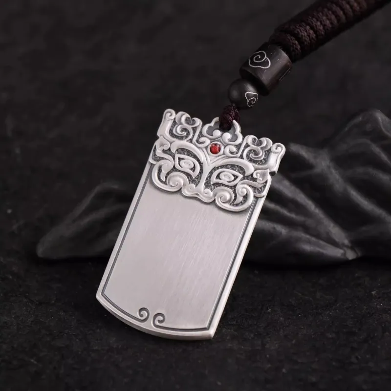 Hui Xuan Charm 999 Fine Silver Foot Silver Pendants Unisex-1