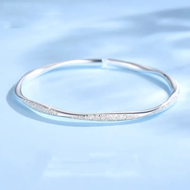 Hui Xuan Charm 999 Fine Silver Bangles Women's-2
