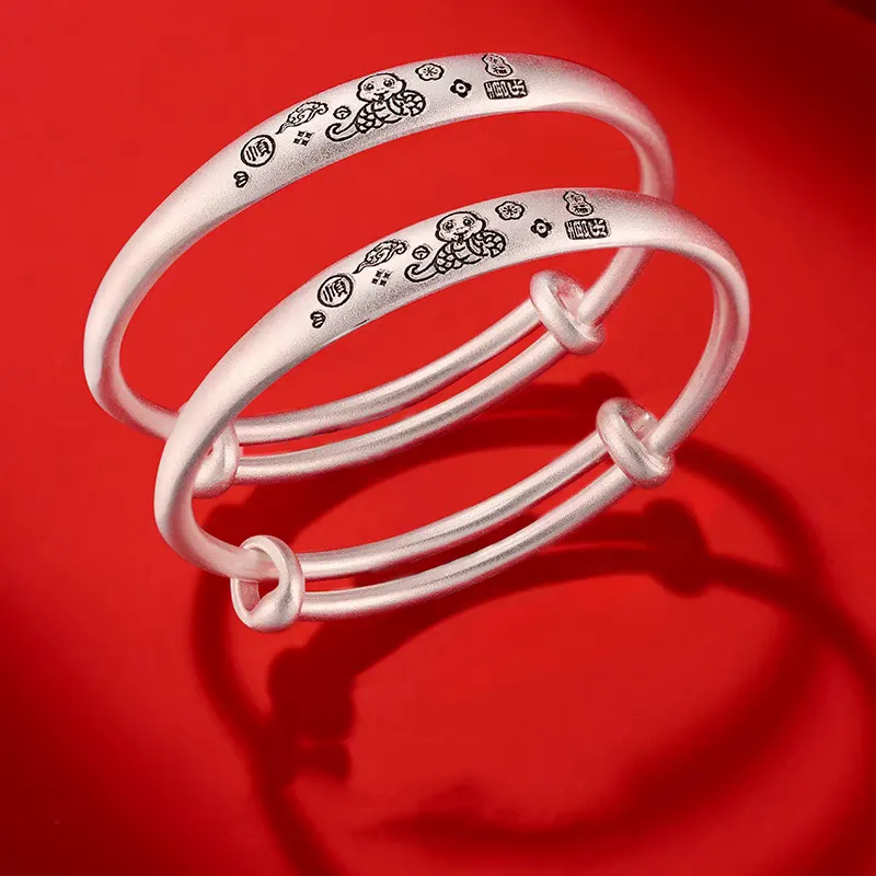 Hui Xuan Charm 999 Fine Silver Bangles Kids'-10