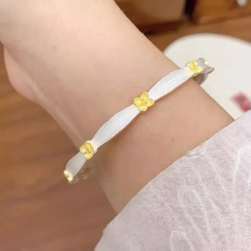 Hui Xuan Charm 999 Fine Silver Bangles Women's-5