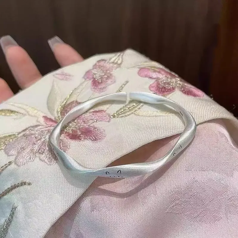 Hui Xuan Charm 999 Fine Silver Bangles Women's-3