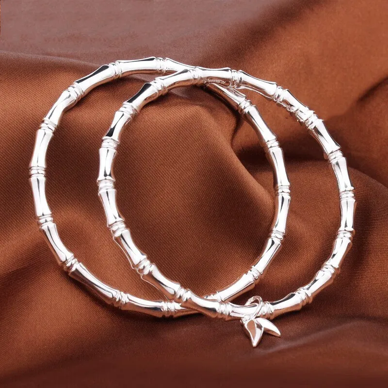 Hui Xuan Charm 999 Fine Silver Bangles Women's-7