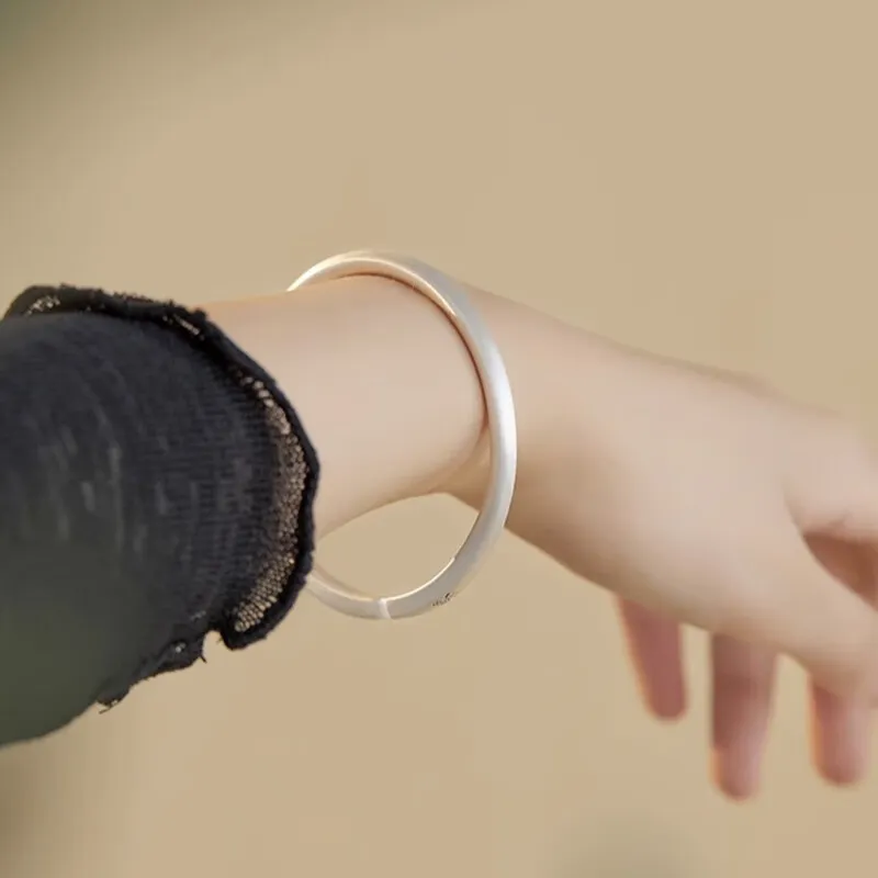 Hui Xuan Charm 999 Fine Silver Bangles Unisex-4