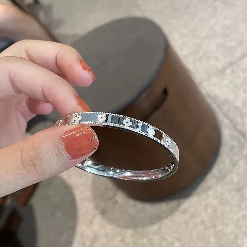 Hui Xuan Charm 999 Fine Silver Bangles Women's-5