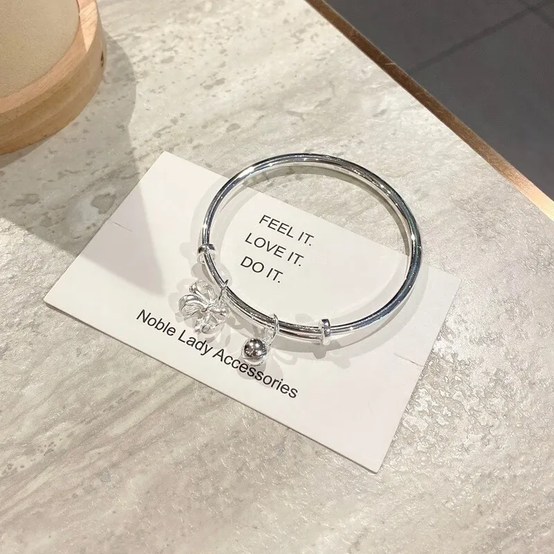 Hui Xuan Charm 999 Fine Silver Bangles Women's-5
