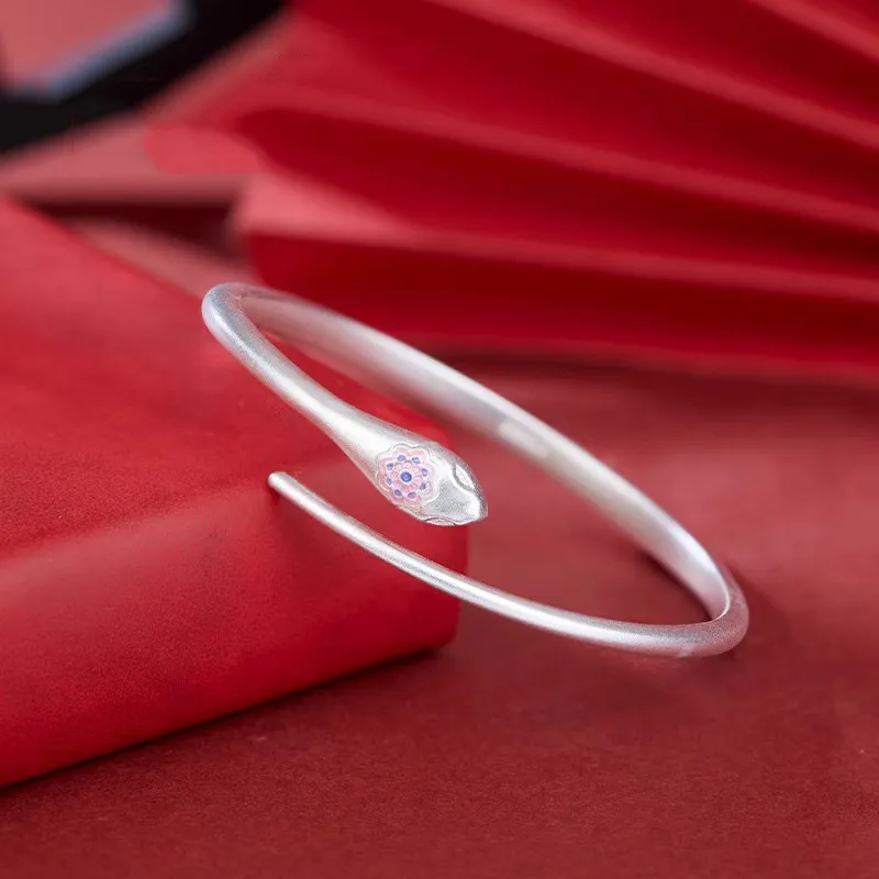 Hui Xuan Charm 999 Fine Silver Sterling Silver Bracelets Women's-3