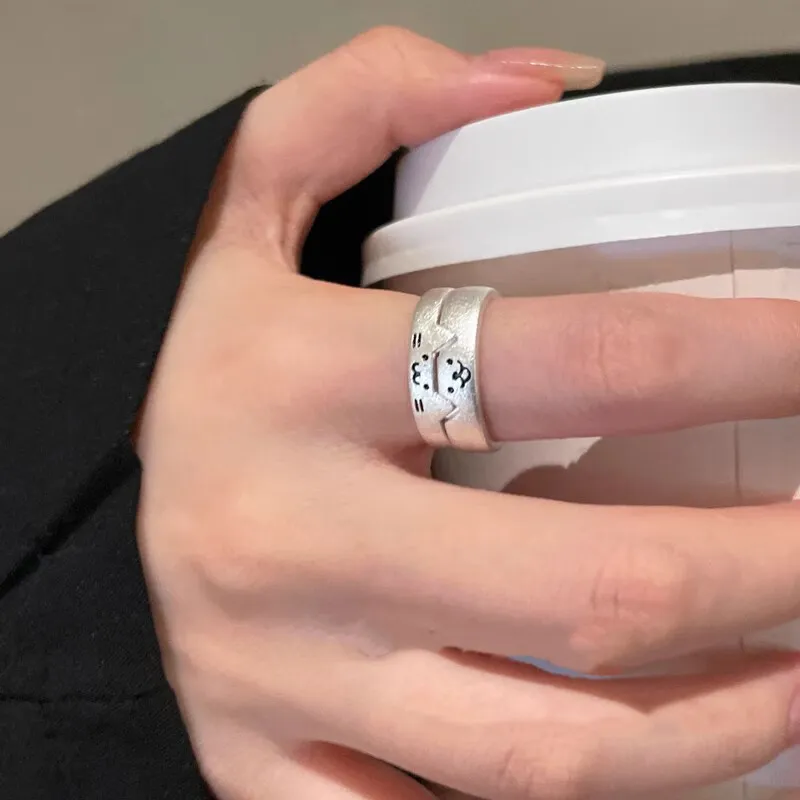 Hui Xuan Charm 990 Silver Rings Unisex-4