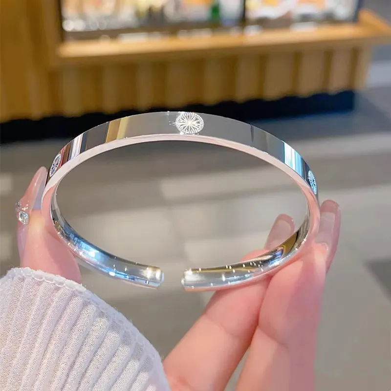 Hui Xuan Charm 999 Fine Silver Bangles Women's-3