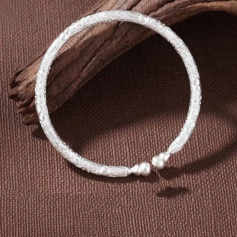 Hui Xuan Charm 999 Fine Silver Bangles Women's-5