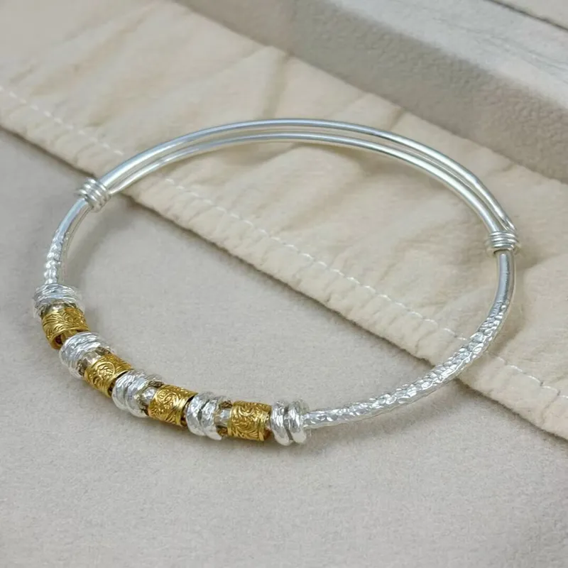 Hui Xuan Charm 999 Fine Silver Bangles Women's-4