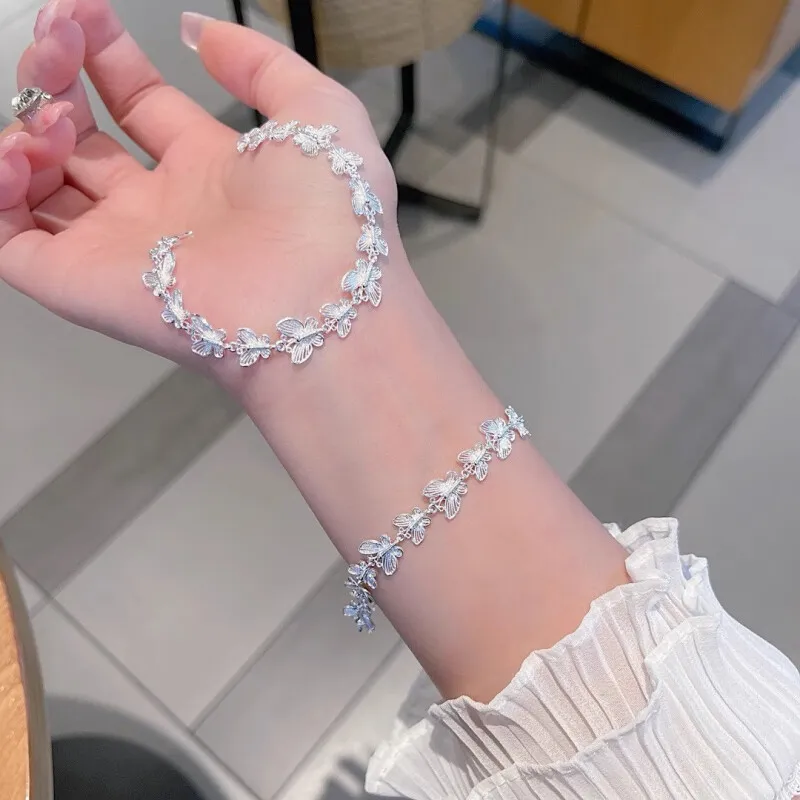 Hui Xuan Charm Sterling Silver 990 Bracelets Women's-3