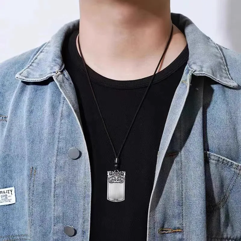 Hui Xuan Charm 999 Fine Silver Foot Silver Pendants Unisex-4