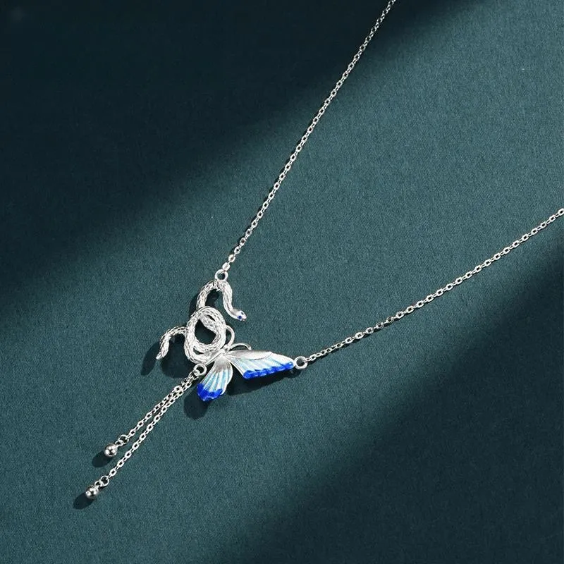Hui Xuan Charm 990 Foot Silver Necklaces Women's-3