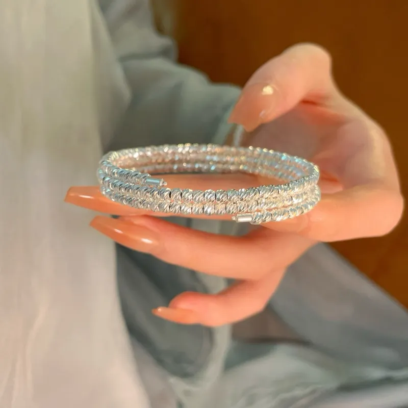 Hui Xuan Charm 999 Fine Silver Bangles Women's-1