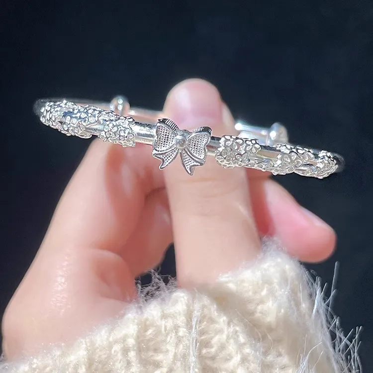 Hui Xuan Charm Sterling Silver Bangles Women's-2