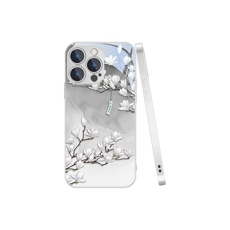 MSMF Glass Material Phone Cases Compatibility With Apple/Apple 13/16 Pro/14/15 Plus/12 Pro Max/11/XS/X Refreshing-7