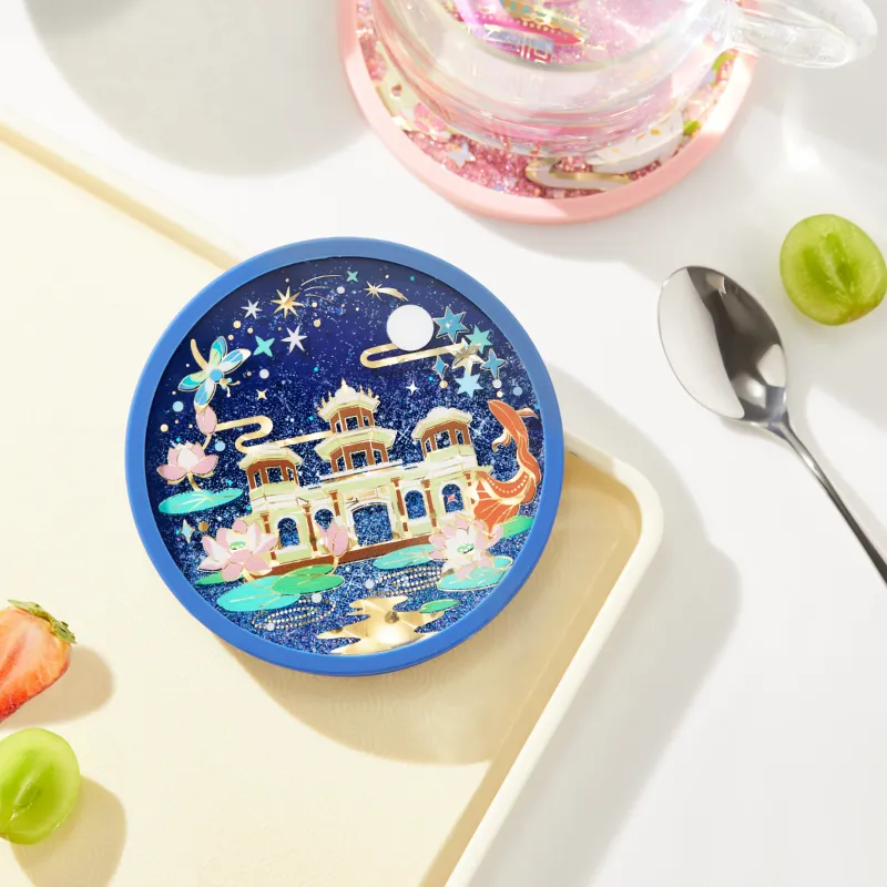 Gongtingbaobei The Forbidden City All Season Mini Scenery Quicksand Coasters Museum Cultural Creativity Acrylic Stands-4