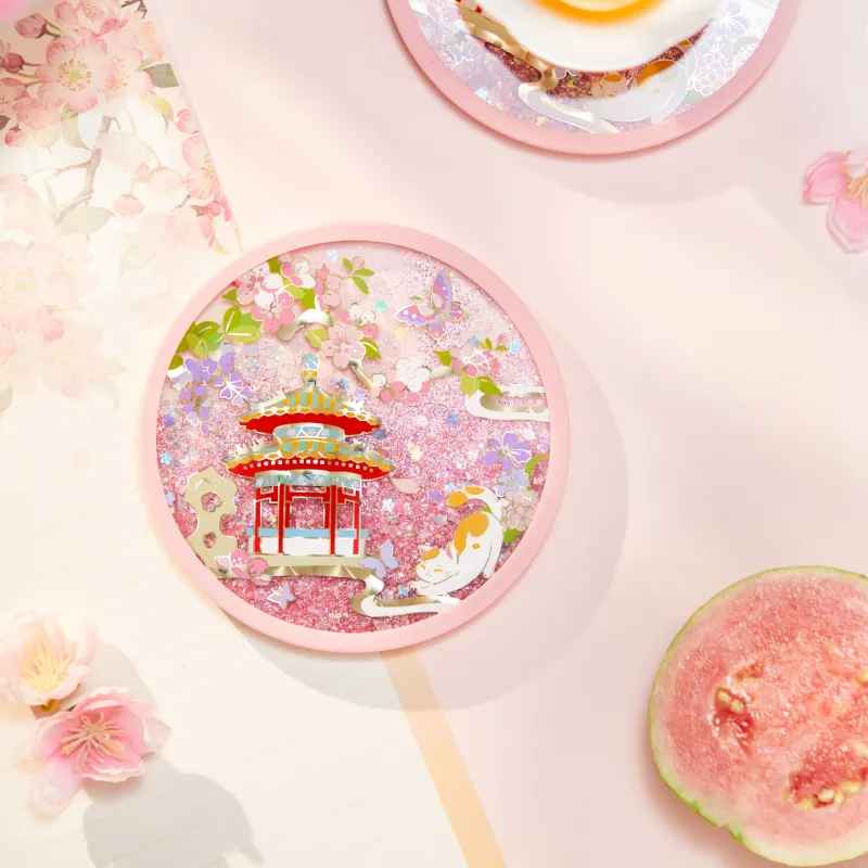 Gongtingbaobei The Forbidden City All Season Mini Scenery Quicksand Coasters Museum Cultural Creativity Acrylic Stands-2