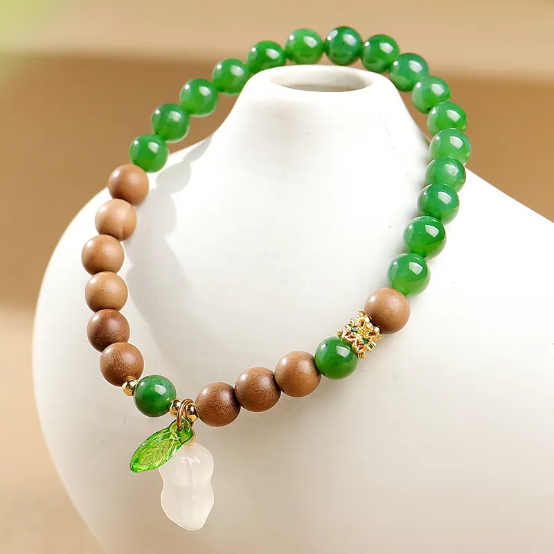 Moon Seal Hundred Rivers Fragrance Agarwood Precious Wood Bracelets Unisex-2