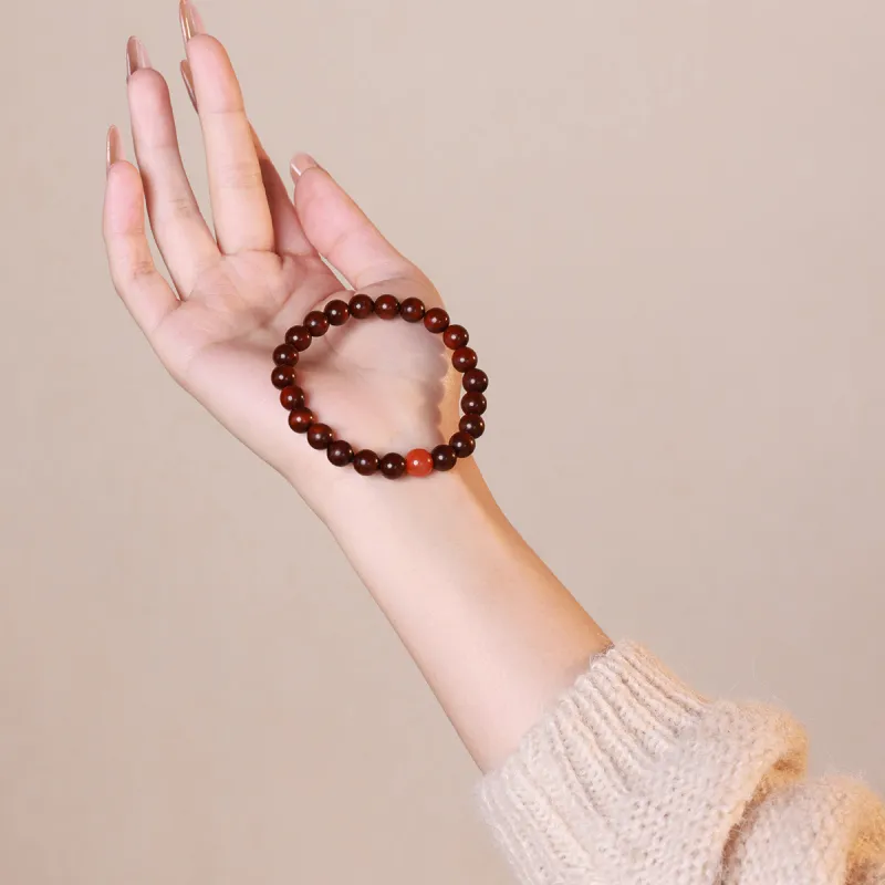Moon Seal Hundred Rivers Rosewood Precious Wood Bracelets Unisex-2