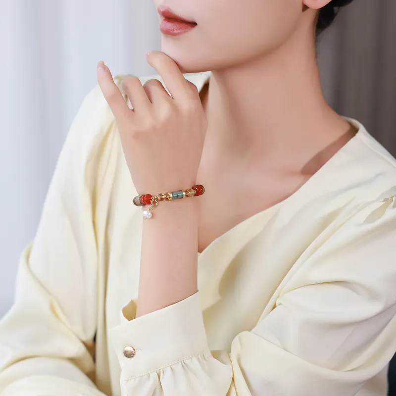 Moon Seal Hundred Rivers Fragrance Agarwood Bracelets Unisex-6