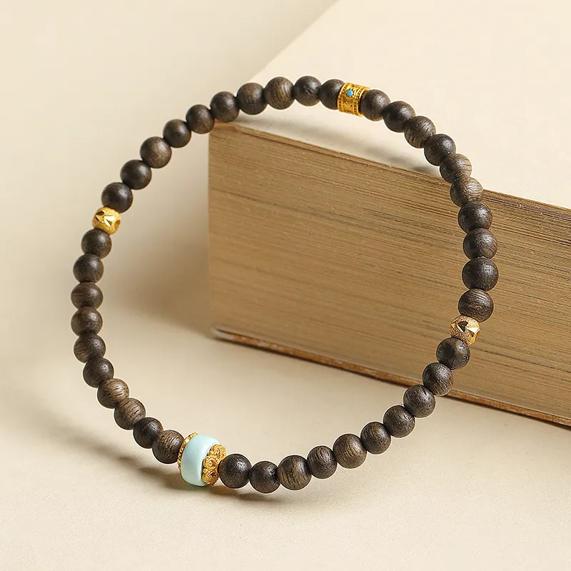 Moon Seal Hundred Rivers Fragrance Agarwood Bracelets Unisex-2