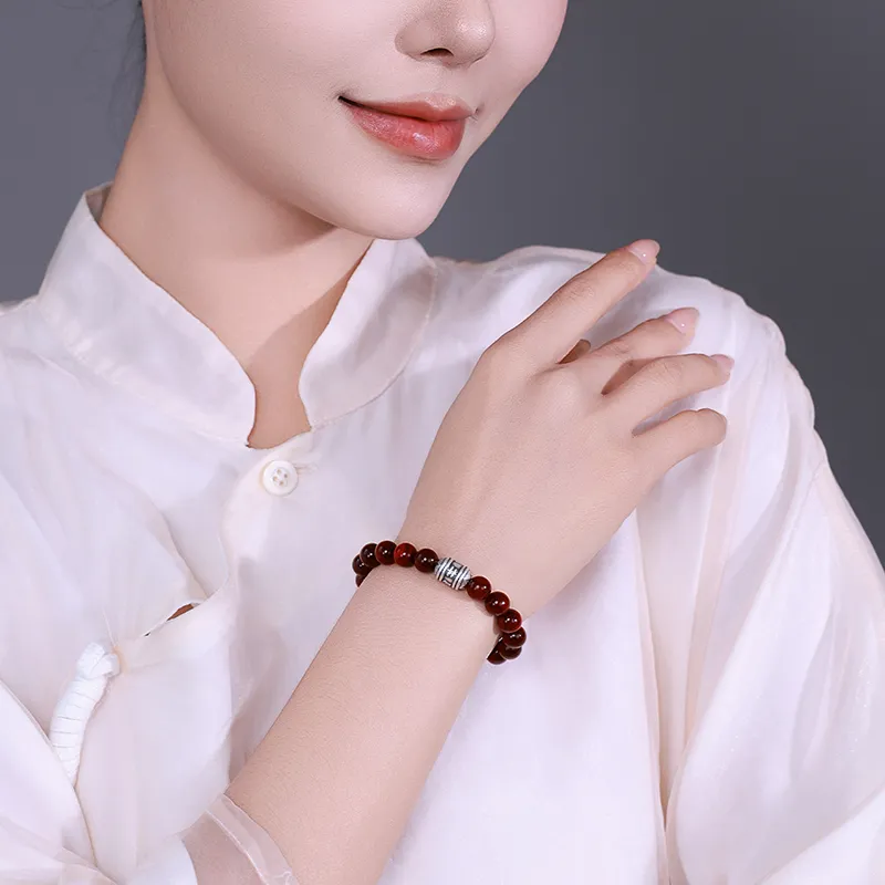 Moon Seal Hundred Rivers Rosewood Precious Wood Bracelets Unisex-1