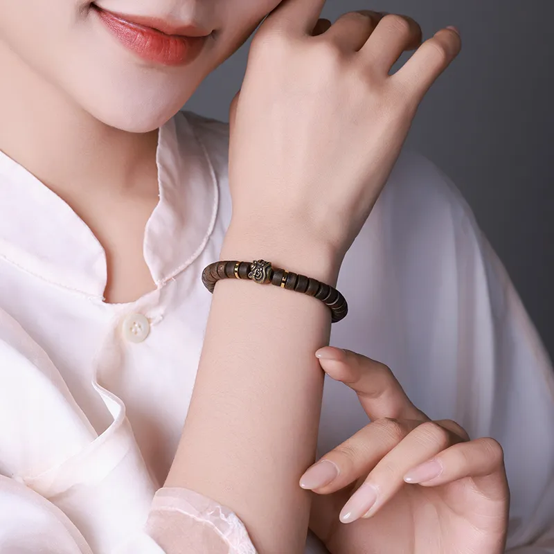 Moon Seal Hundred Rivers Fragrance Agarwood Precious Wood Bracelets Unisex-1