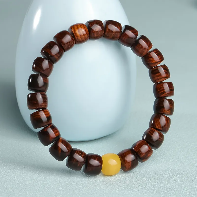 Moon Seal Hundred Rivers Huanghuali Bracelets Unisex-2