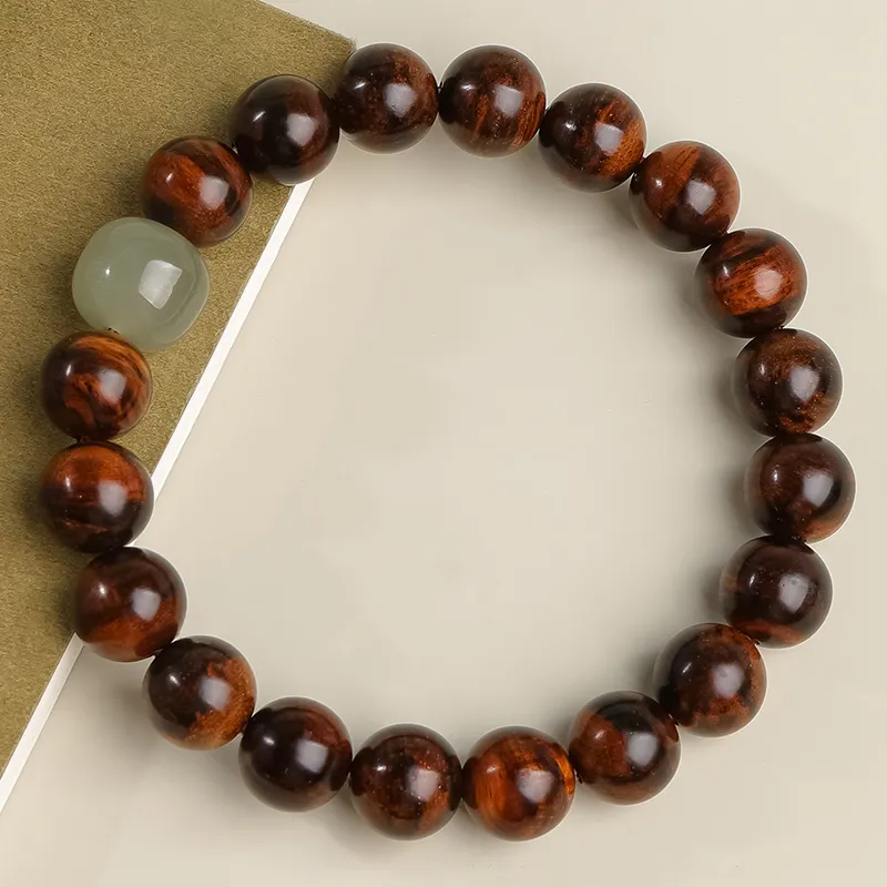 Moon Seal Hundred Rivers Huanghuali Bracelets Unisex-6